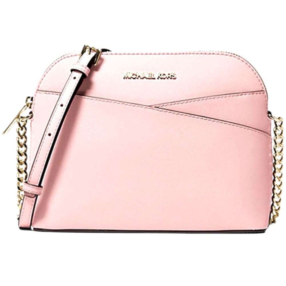 Michael Kors Blush Light Pink Goldtone Accessories Crossbody Bag NWT CROSS